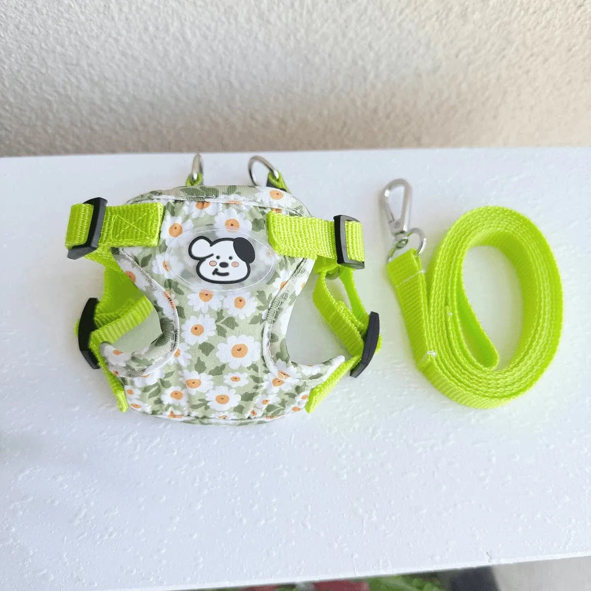 Reflective Nylon Vest Harness and Leash for Small Dogs & Cats