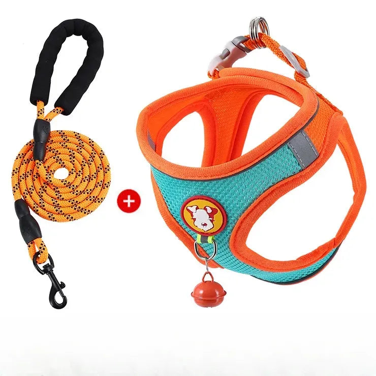 Nylon Vest Harness and Leash for Small Dogs