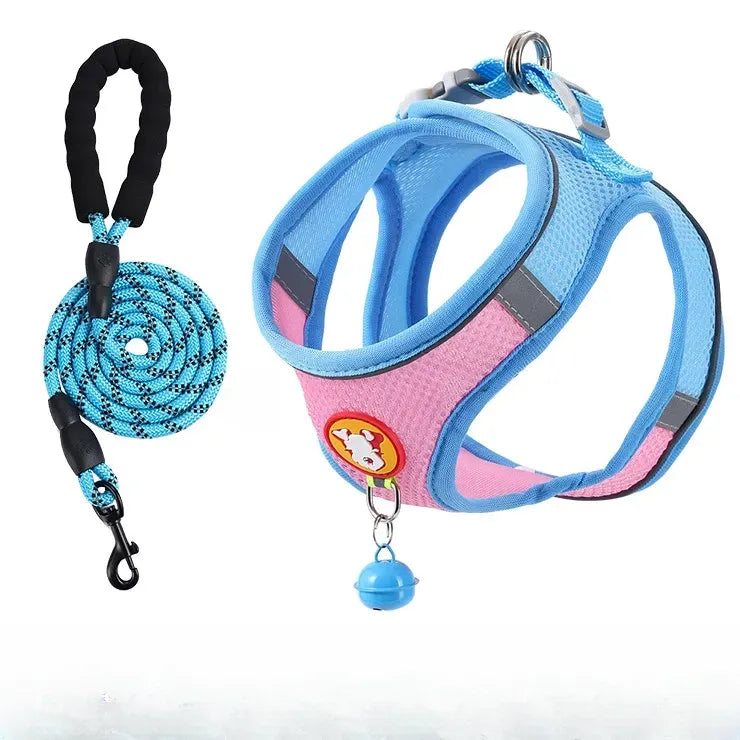 Nylon Vest Harness and Leash for Small Dogs
