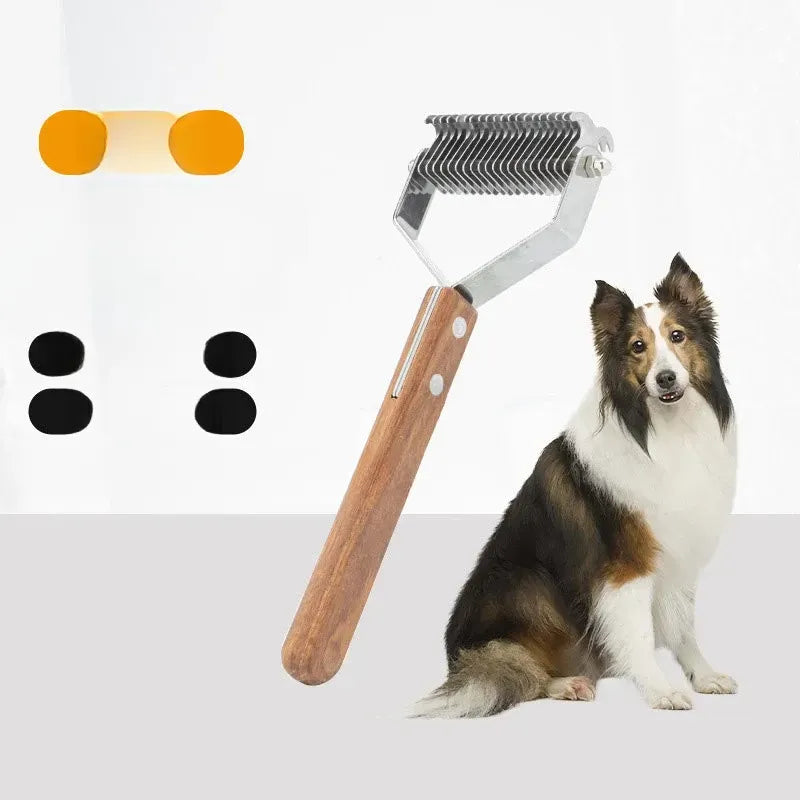 Double-Sided Detangling Comb for Dogs and Cats