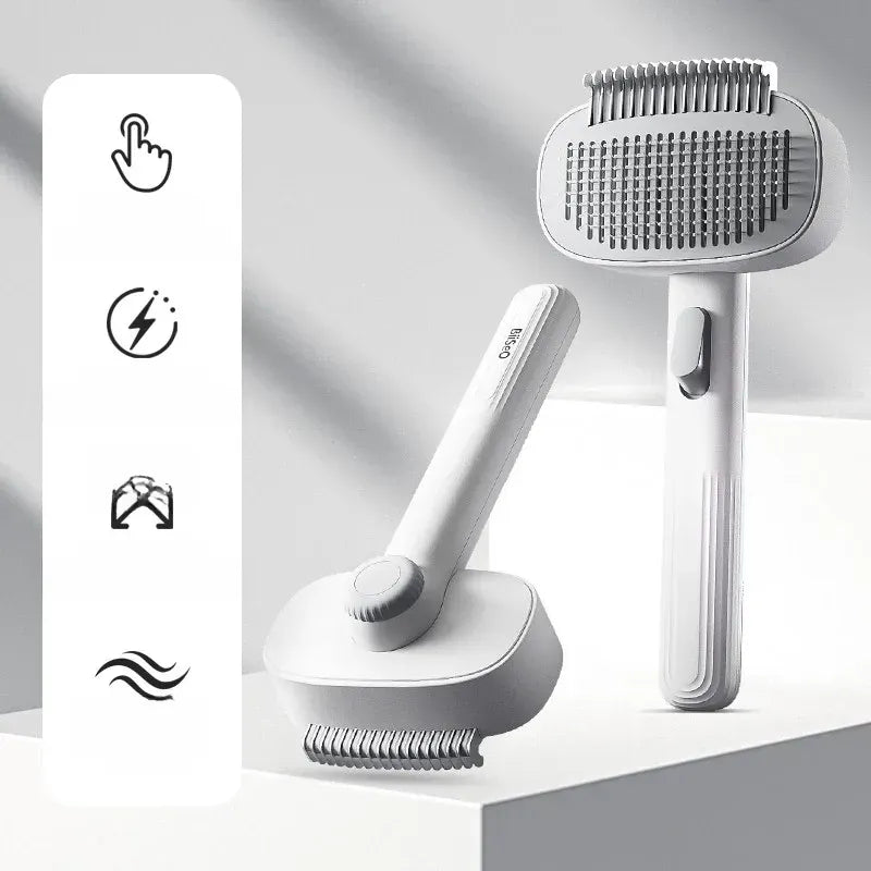 2-in-1 Deshedding & Detangling Comb for Cats and Dogs