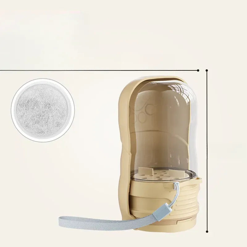 Portable Pet Water Bottle with Foldable Drinking Cup for Dogs & Cats