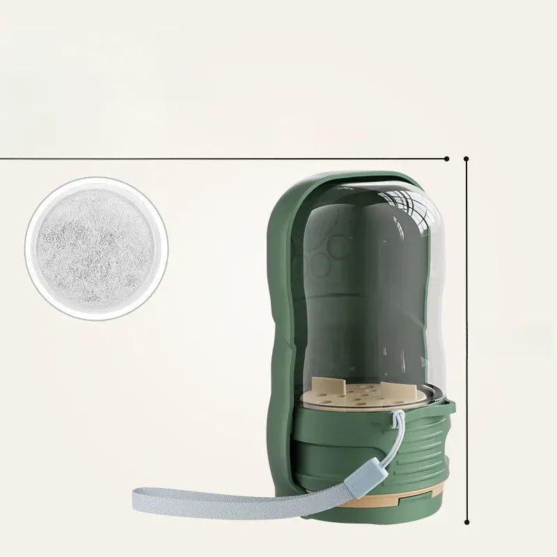 Portable Pet Water Bottle with Foldable Drinking Cup for Dogs & Cats