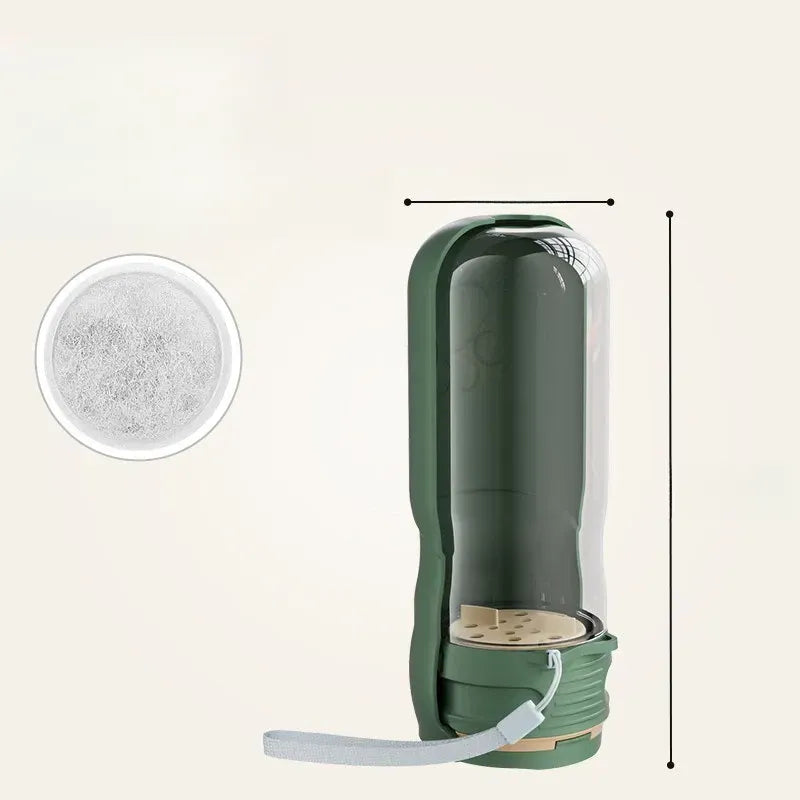 Portable Pet Water Bottle with Foldable Drinking Cup for Dogs & Cats