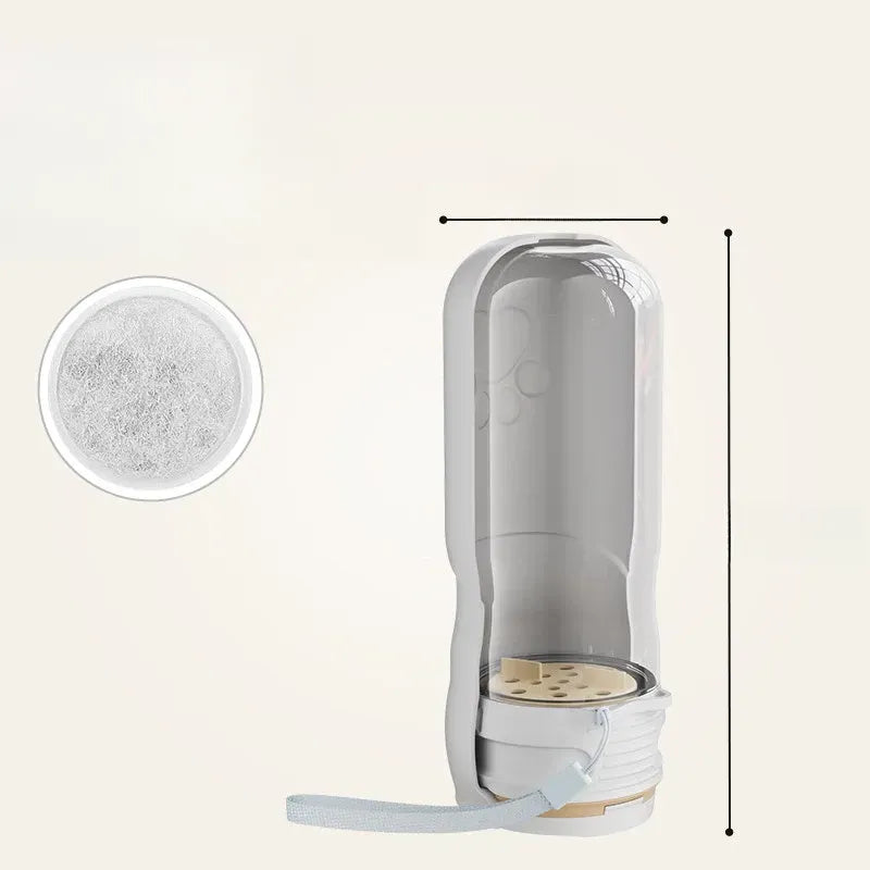 Portable Pet Water Bottle with Foldable Drinking Cup for Dogs & Cats