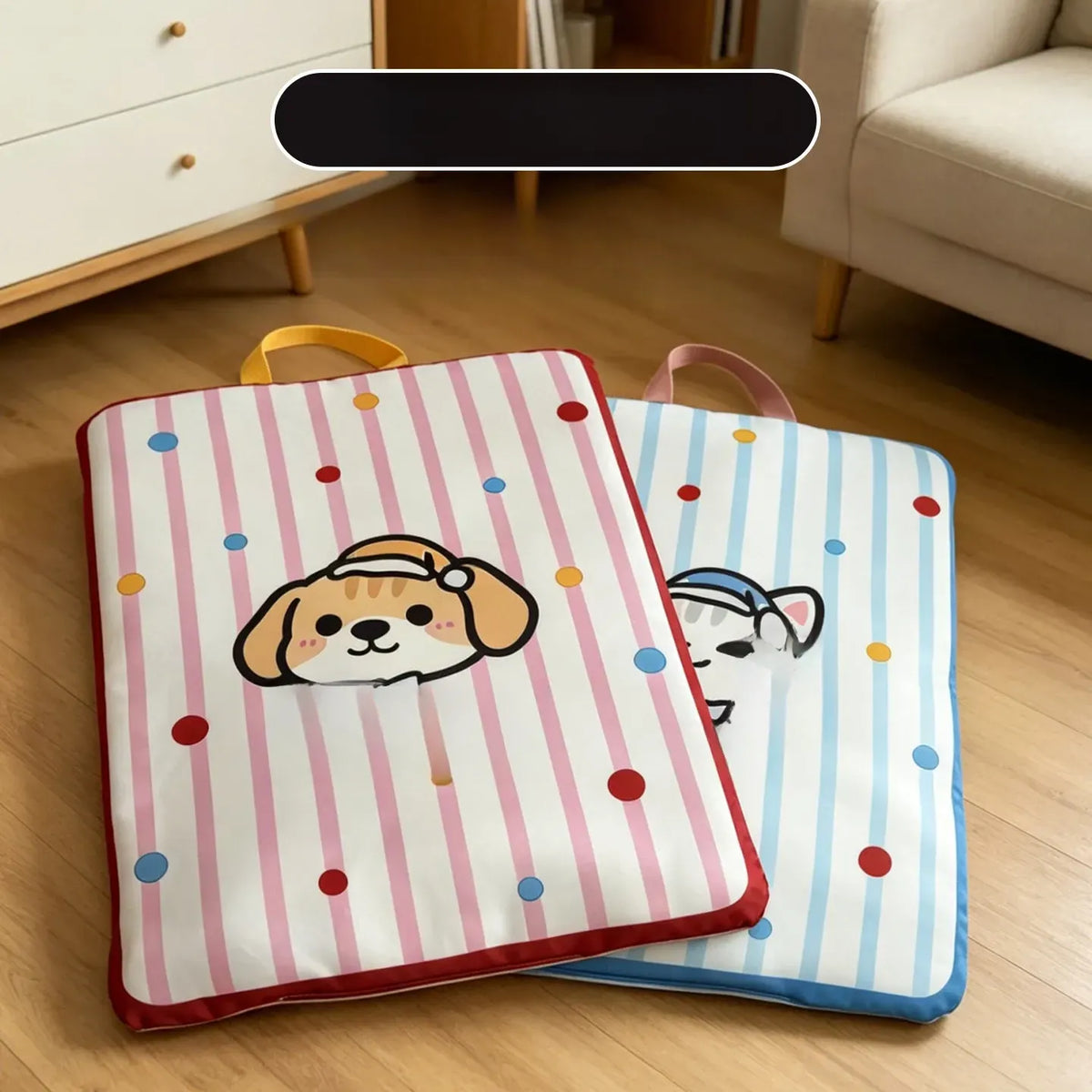 Waterproof Striped Pet Bed Mat for Dogs & Cats