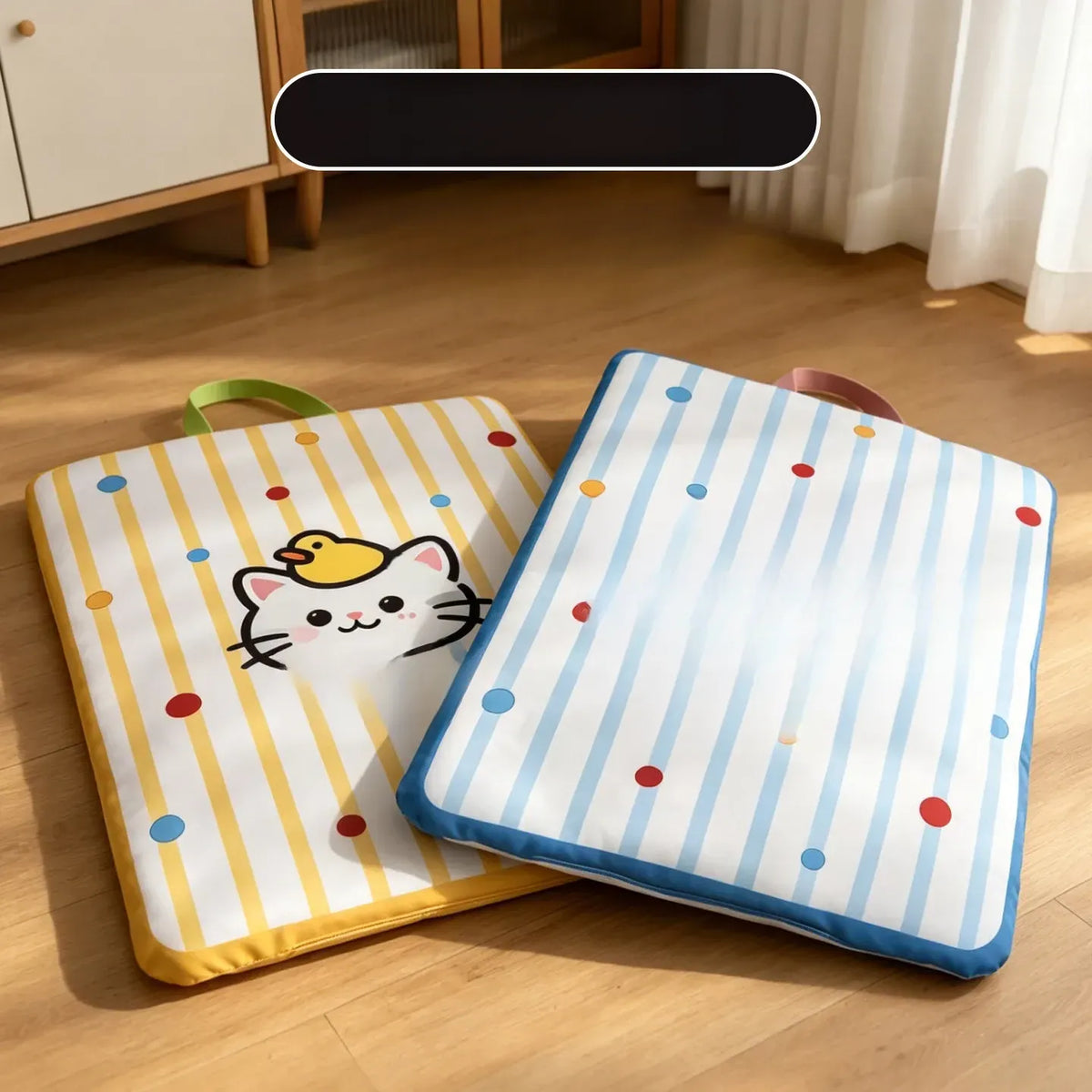Waterproof Striped Pet Bed Mat for Dogs & Cats