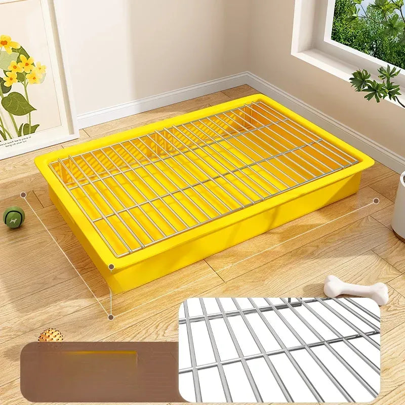 Dog Potty Training Tray with Grate for Small to Large Dogs