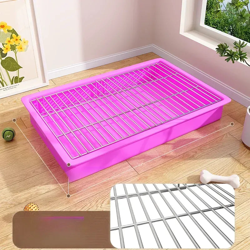 Dog Potty Training Tray with Grate for Small to Large Dogs