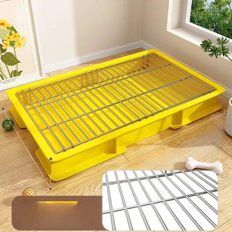 Dog Potty Training Tray with Grate for Small to Large Dogs
