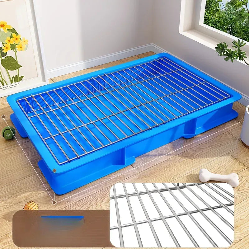 Dog Potty Training Tray with Grate for Small to Large Dogs