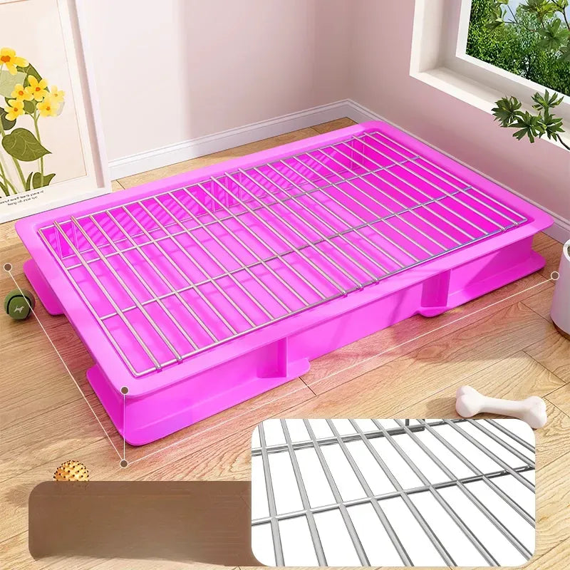 Dog Potty Training Tray with Grate for Small to Large Dogs